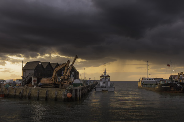 Whitstable Harbour Picture Board by Ian Hufton