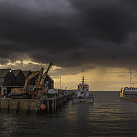 Buy canvas prints of Whitstable Harbour by Ian Hufton