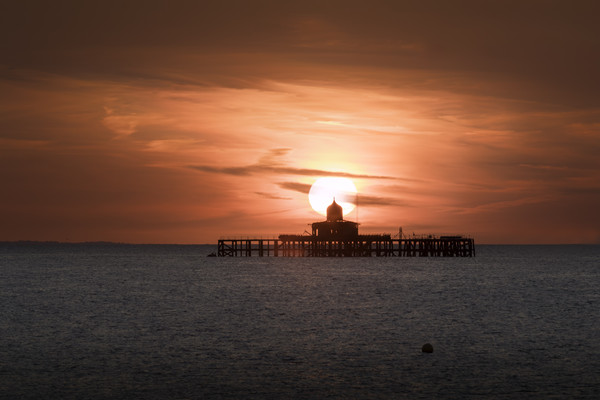 Herne Bay Sunset Picture Board by Ian Hufton