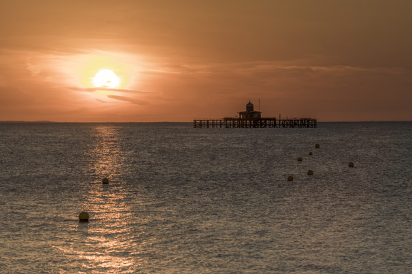 Herne Bay Sunset Picture Board by Ian Hufton