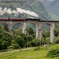 Buy canvas prints of Glenfinnan Viaduct Steam Train Adventure by John Hastings