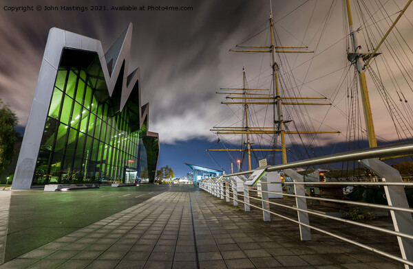 Glasgow's Riverside Museum by Night Picture Board by John Hastings