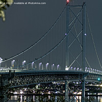 Buy canvas prints of Nighttime Beauty of Forth Road Bridge by John Hastings