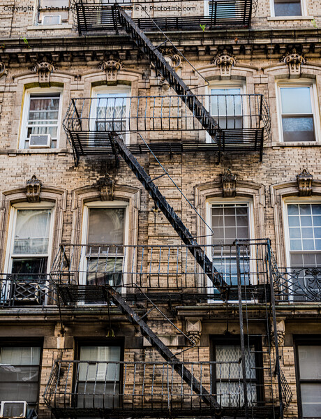 New York Fire Escape Picture Board by John Hastings