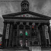 Buy canvas prints of Banksy's Mark on Glasgow's GOMA by John Hastings