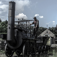 Buy canvas prints of Pioneering Steam Train by John Hastings