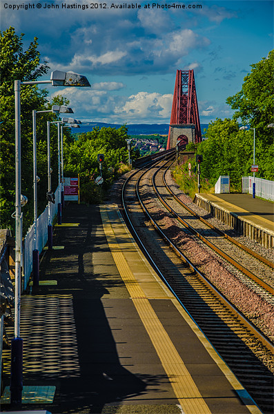 Forth Rail Bridge from Dalmeny station Picture Board by John Hastings