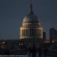 Buy canvas prints of Illuminated Icon of London by John Hastings
