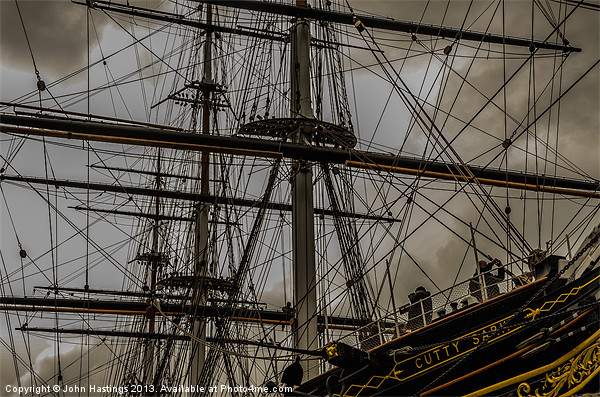 The Marvelous Ropes of Cutty Sark Picture Board by John Hastings