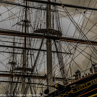 Buy canvas prints of The Marvelous Ropes of Cutty Sark by John Hastings
