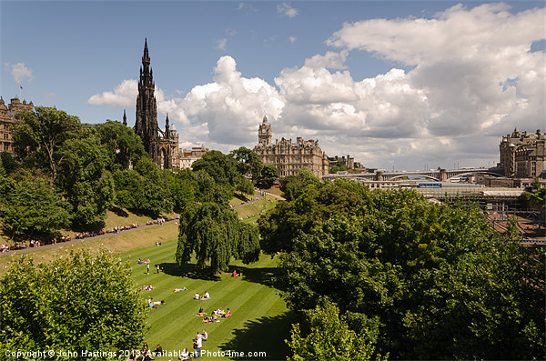 Iconic Edinburgh Landmarks Picture Board by John Hastings