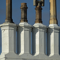 Buy canvas prints of Victorian Chimney Pots by John Hastings