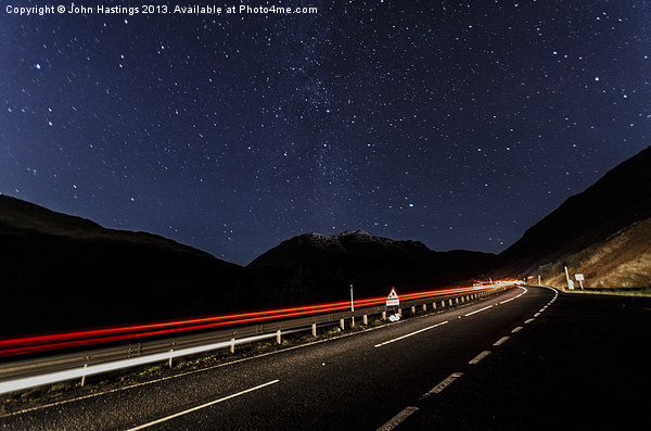 Milky Way over Argyll Picture Board by John Hastings