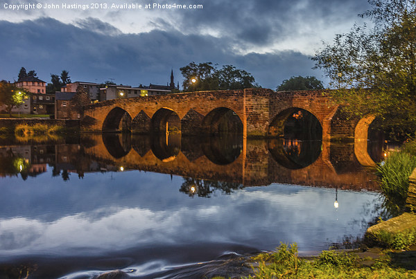 The Old Bridge, Dumfries Picture Board by John Hastings