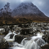 Buy canvas prints of Cloud-wrapped Stob Dearg by John Hastings