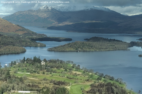 Serene Beauty of Loch Lomond Golf Club Picture Board by John Hastings