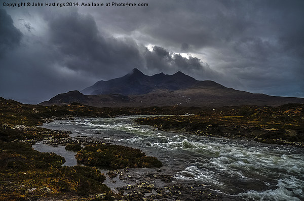 "The Majestic Cuillin Mountains" Picture Board by John Hastings