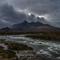 Buy canvas prints of "The Majestic Cuillin Mountains" by John Hastings