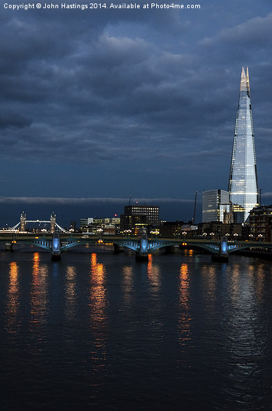 The Shard and Tower Bridge Picture Board by John Hastings