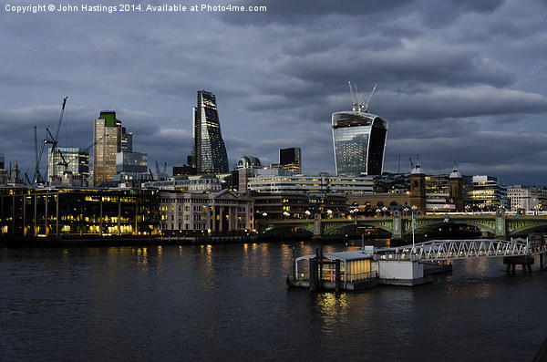 London's Financial Heartbeat Picture Board by John Hastings