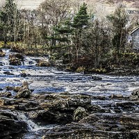 Buy canvas prints of The Falls of Dochart by John Hastings
