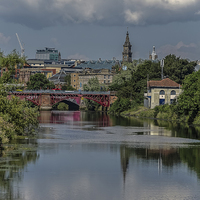 Buy canvas prints of  The Clyde Glasgow by John Hastings
