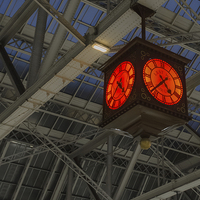 Buy canvas prints of  Central Station Clock by John Hastings