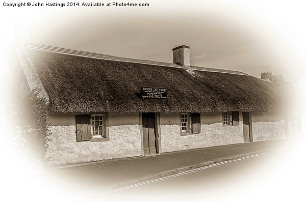 Burns Cottage  Picture Board by John Hastings