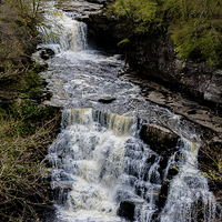 Buy canvas prints of  Corra Linn on the Falls of Clyde by John Hastings