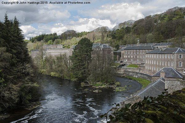  New Lanark and the River Clyde Picture Board by John Hastings