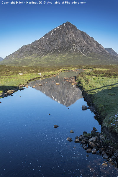 Towering Over Glen Etive Picture Board by John Hastings