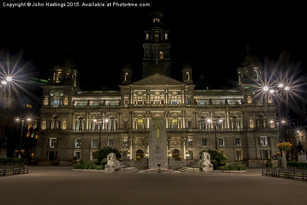  Glasgow City Chambers Picture Board by John Hastings