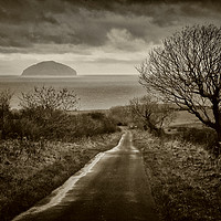 Buy canvas prints of Ancient volcanic island off Scottish coast by John Hastings