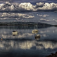 Buy canvas prints of Summer Serenity on the River Clyde by John Hastings