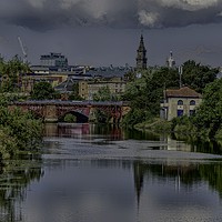 Buy canvas prints of The Clyde heartbeat of Glasgow by John Hastings