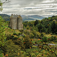 Buy canvas prints of Neidpath Castle: A Picturesque Scottish Landscape by John Hastings