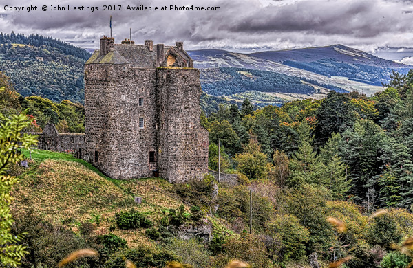 Neidpath Castle Picture Board by John Hastings
