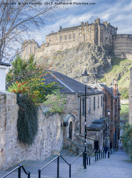 Iconic Edinburgh Castle Picture Board by John Hastings