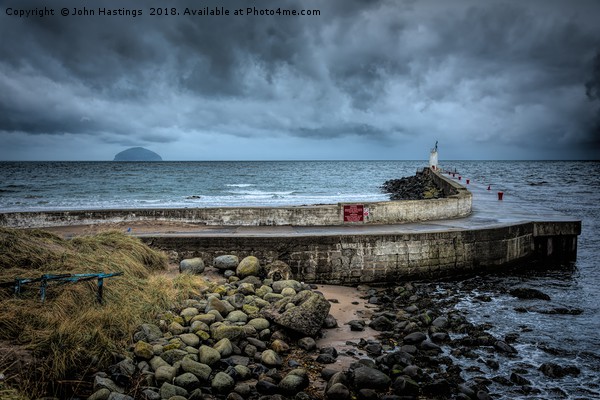 Storm Brewing Over Ailsa Craig Picture Board by John Hastings
