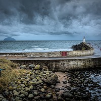 Buy canvas prints of Storm Brewing Over Ailsa Craig by John Hastings