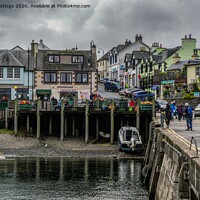 Buy canvas prints of Colourful Mallaig Harbour by John Hastings