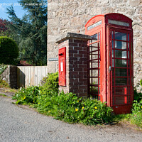 Buy canvas prints of Doccombe Red Telephone Box Dartmoor by Helen Northcott