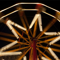 Buy canvas prints of Ferris Wheel at Night by Helen Northcott