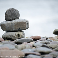 Buy canvas prints of Pebble Stack by Helen Northcott