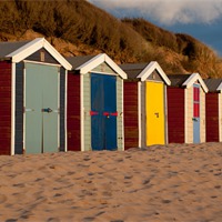 Buy canvas prints of Beach Huts ii by Helen Northcott