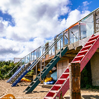 Buy canvas prints of Beach Houses by Nick Hirst