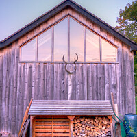 Buy canvas prints of Wood Shed by Nick Hirst