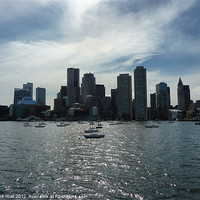 Buy canvas prints of Boston Skyline by Nick Hirst