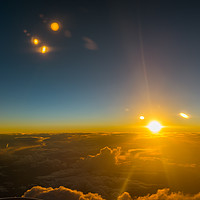 Buy canvas prints of Sunset from above the clouds by Nick Hirst