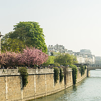 Buy canvas prints of River Seine flowing past Notre Dame by Nick Hirst